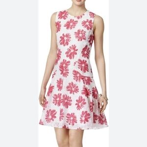 Tommy Hilfiger Pink Floral A-line Dress